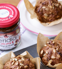 Choc-banana-muffins