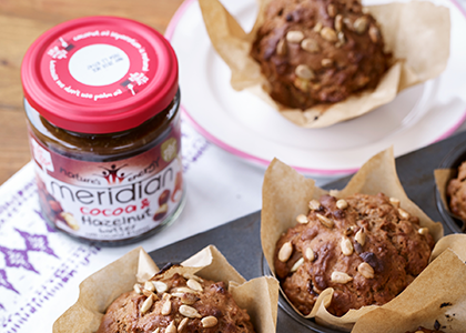 Choc-banana-muffins